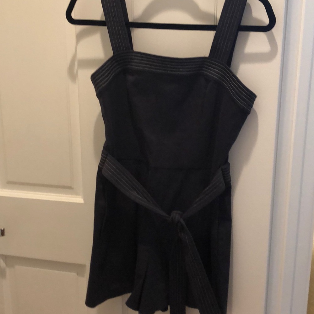 Intermix Navy romper with tie in front